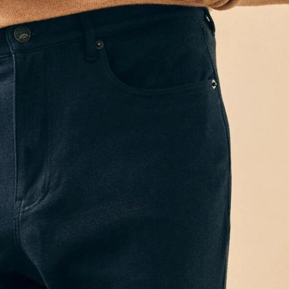 Faherty Knit Flannel 5-Pocket Mens Pants NWT - MSRP $198 Size - 33x34 - Picture 2 of 4